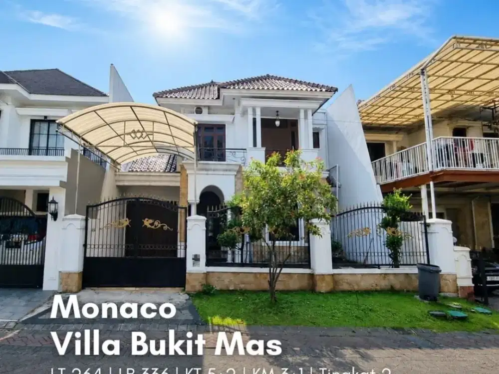 Rumah Monaco, Villa Bukit Mas STRATEGIS, SIAP HUNI, FULLY FURNISHED