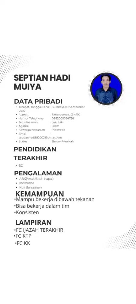 Loker apa saja.