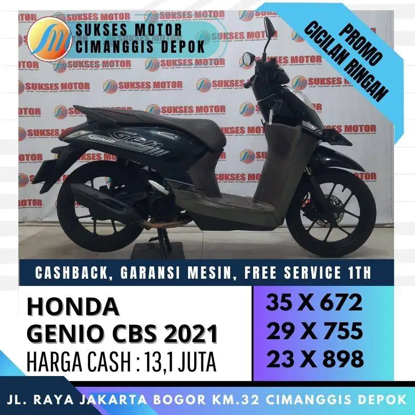 DP 600 GENIO ISS 2021 CASH KREDIT CICILAN RINGAN UNIT BERGARANSI