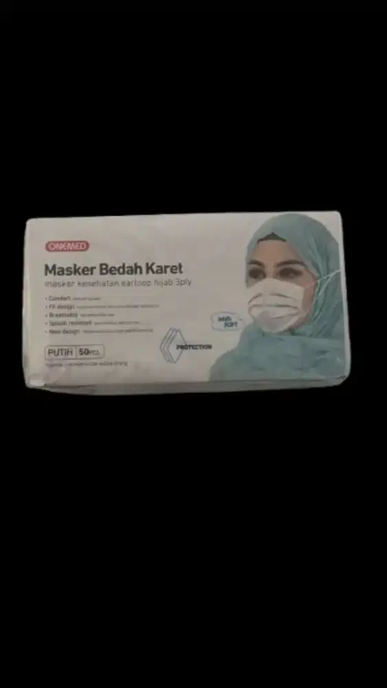Masker bedah karet hijab