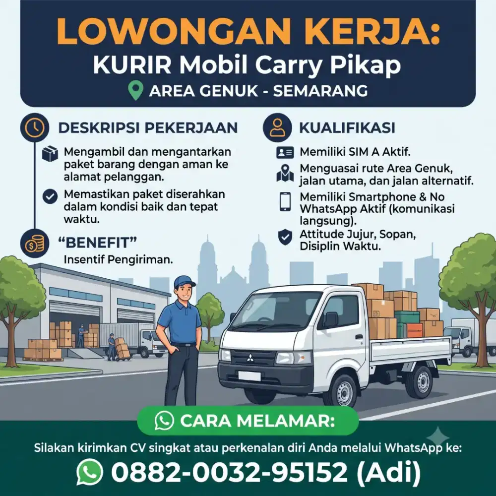 Loker kurir mobil