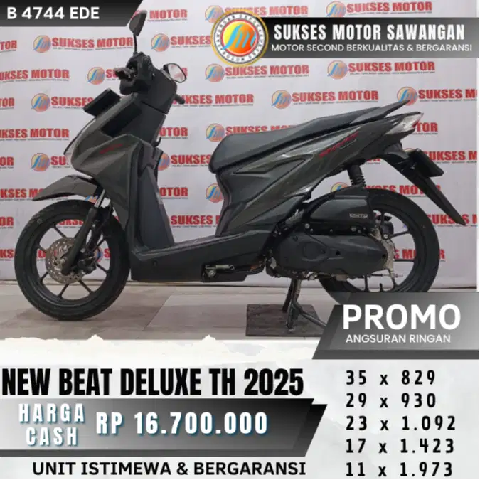 ISTIMEWA BEAT NEW DELUXE TH 2025 UNIT MULUS BISA KREDIT BERGARANSI