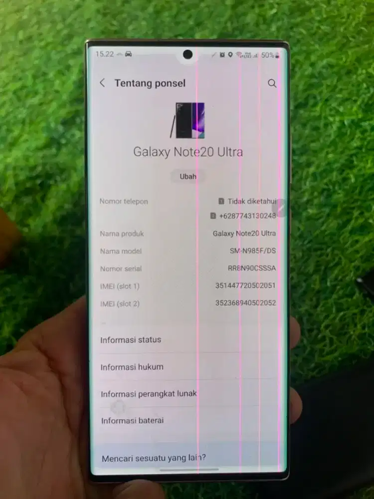 Samsung Note 20 ultra 8+8 internal 256 Nfc