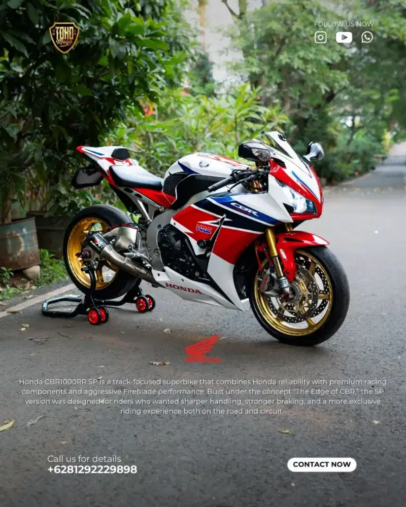 Honda CBR 1000 RR SP 2015 tricolor edition *rare item*