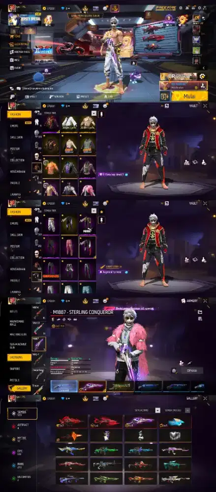 Jual akun free fire terpercaya dan amanah yg minat langsung cet