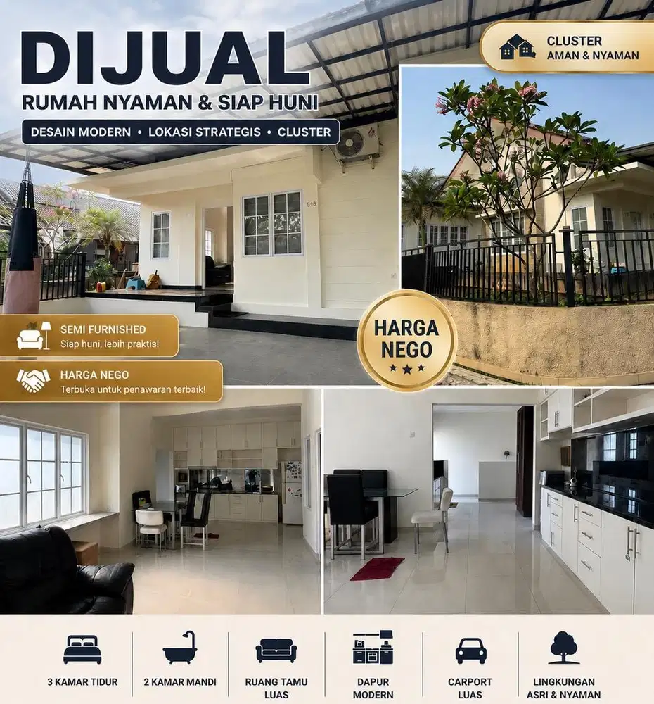 Rumah Hoek Alam Tajur Residence