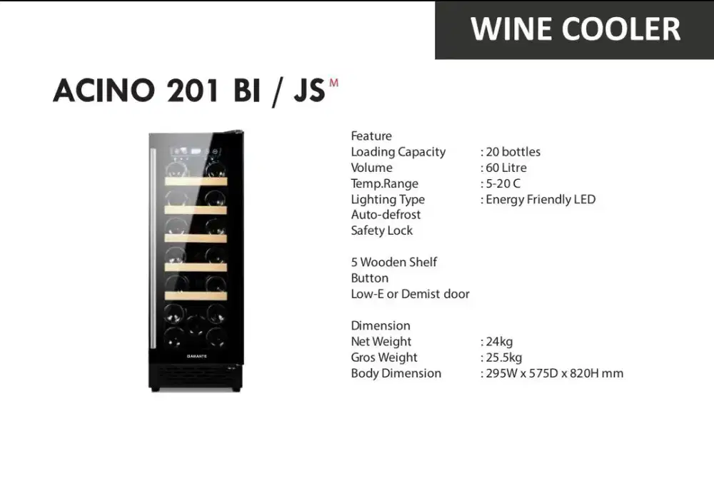 Wine Cooler acino 201