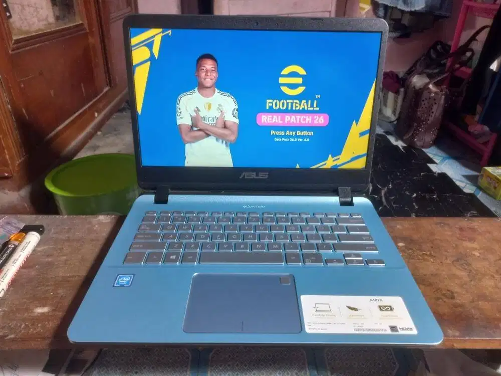 ASUS X407M MULUS LIKENEW intel RAM 4 GB SSD FULLGAMES