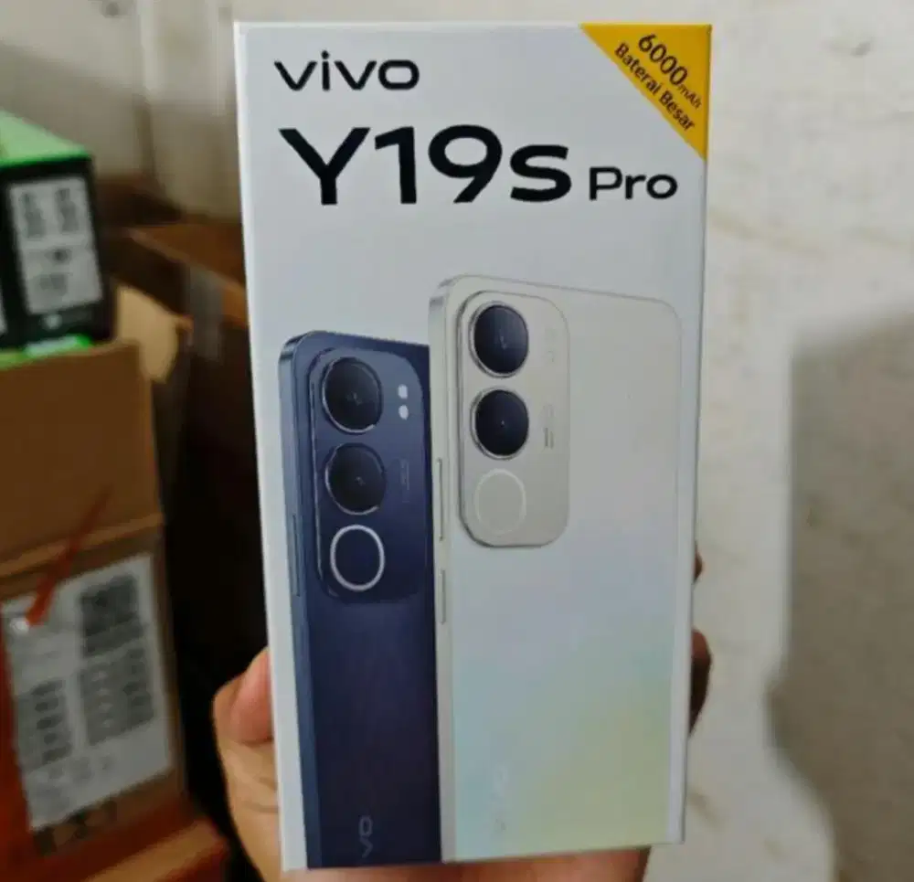 VIVO Y19s Pro 6GB+128GB Black BNIB Garansi Resmi Indonesia
