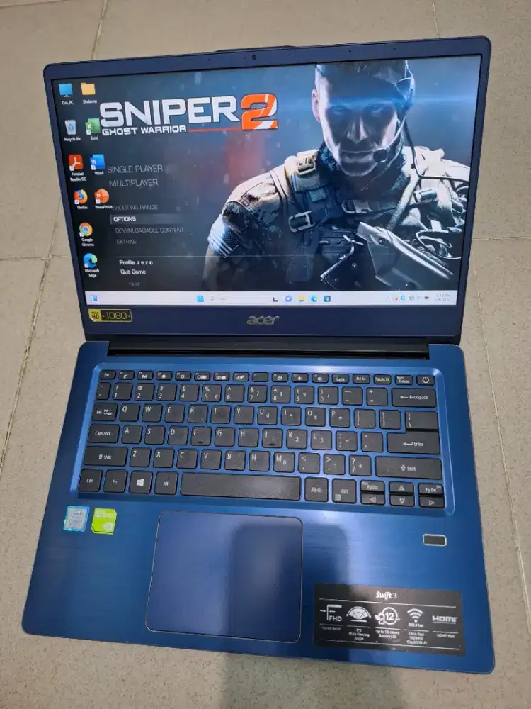 Bismillah di jual laptop acer slim core i7gen8 vga mx250 siap pakai