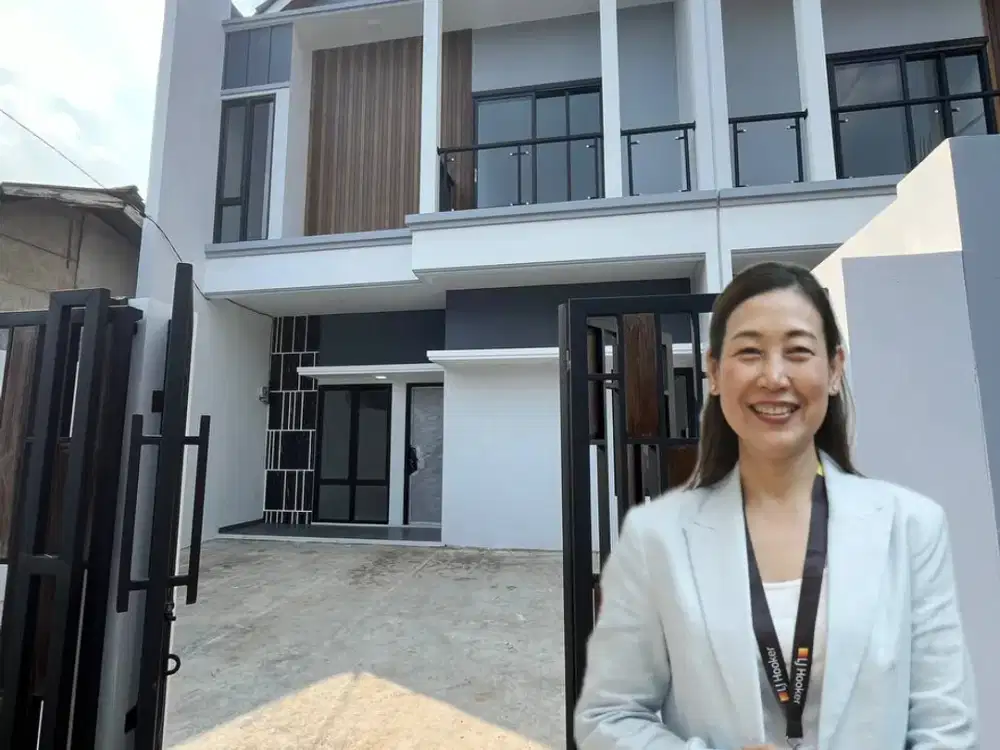 Rumah Baru Modern Sudah Smart Door di Jatibening Bekasi
