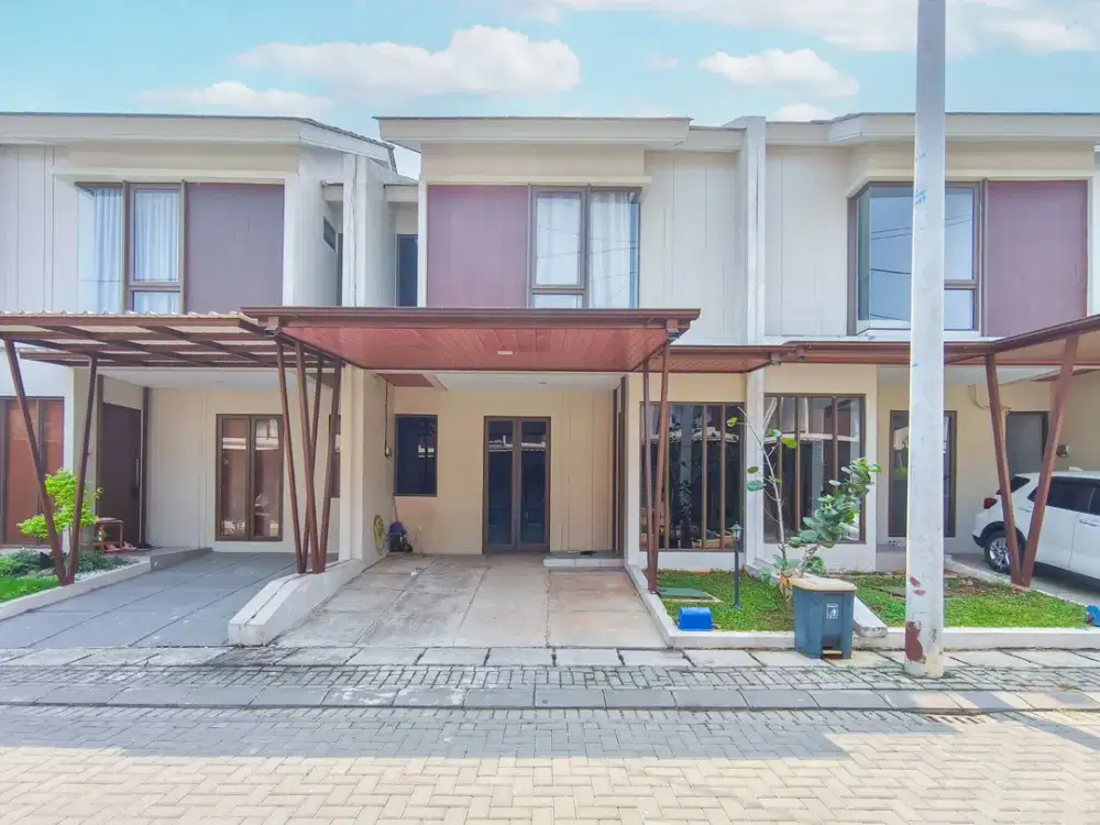 Rumah Hadap Selatan 2 Lt dekat Gerbang Tol BSD Barat Siap KPR J-51693