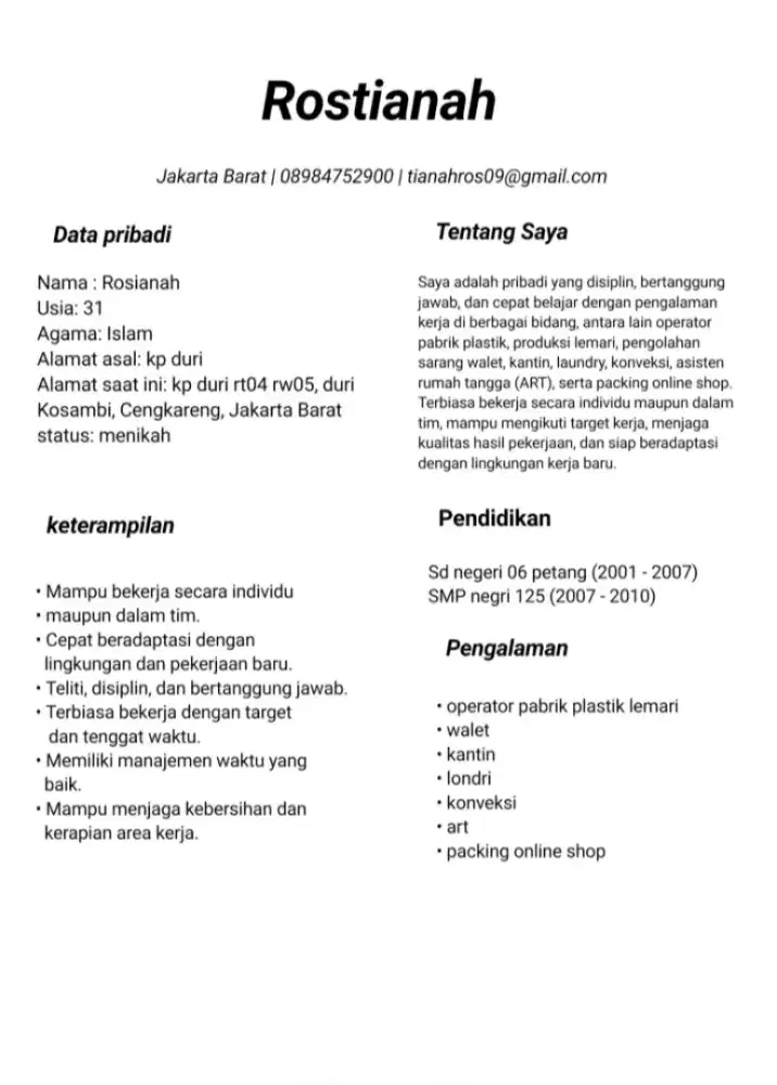 Mencari pekerjaan