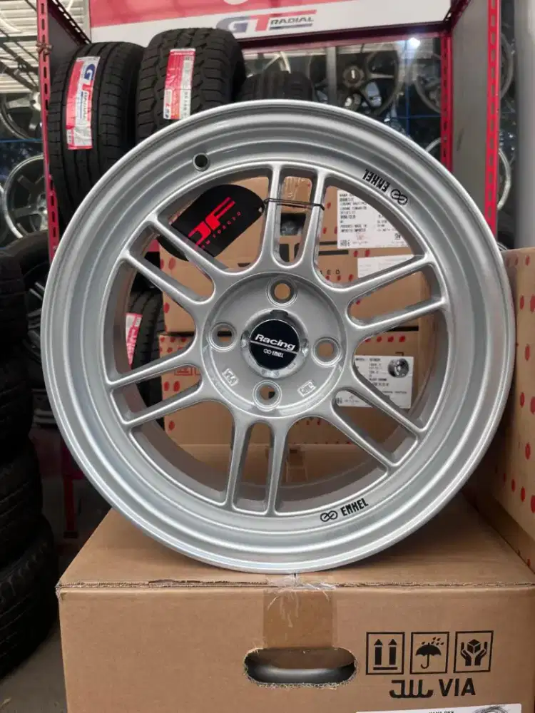 Enkei rpf1 ring 15 lebar 7 pcd 4x100 ET 41 brio calya
