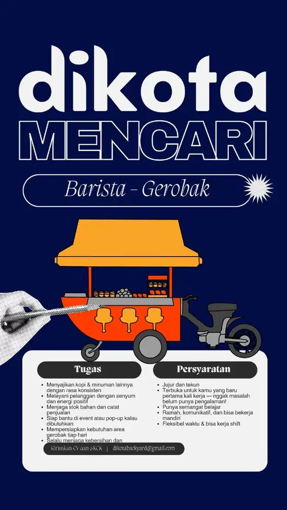 DICARI RIDER KOPI KELILING KOTA