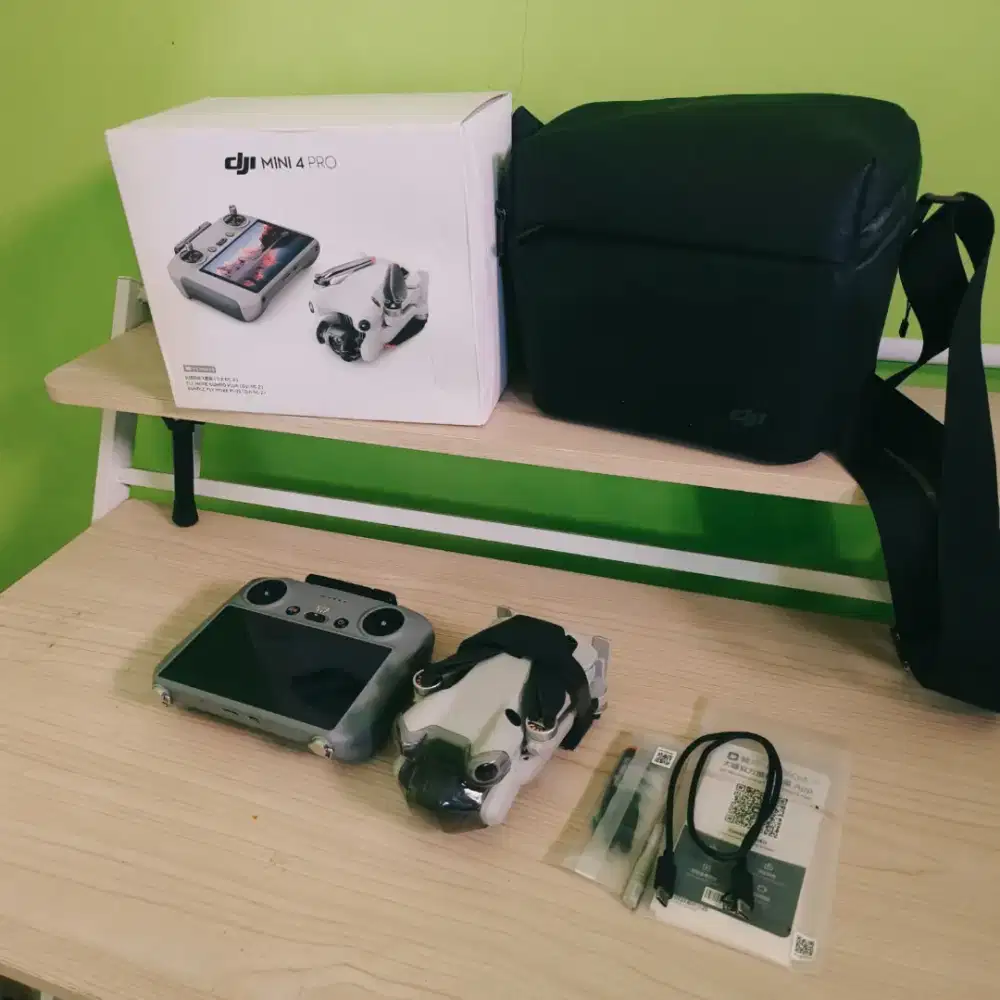 Dji mini 4 pro rc layar drone mavic kamera 4k