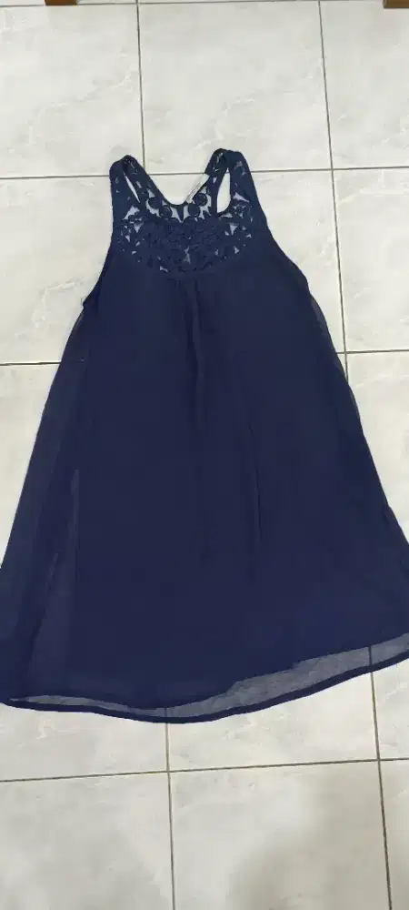 Dress Preloved Warna Biru