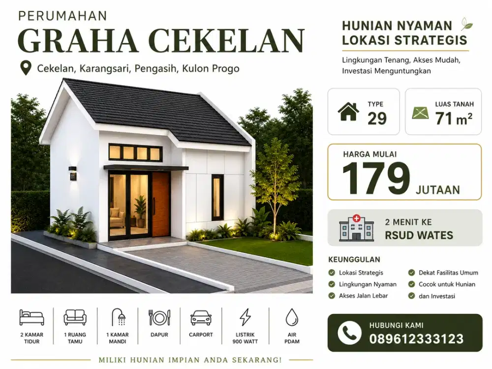 perumahan di karangsari pengasih dekat rsud wates