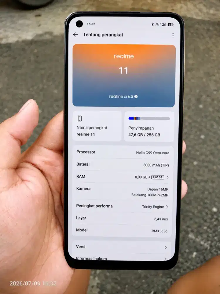 Realme 11 ram 8/256