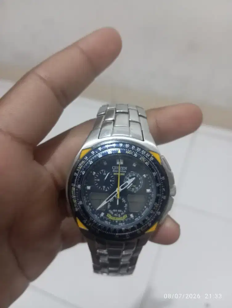 Jual jam tangan merk Citizen Eco Drive Skayhawk