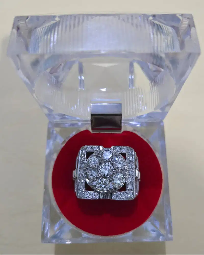 Cincin Berlian Pria Ukuran Besar Fancy