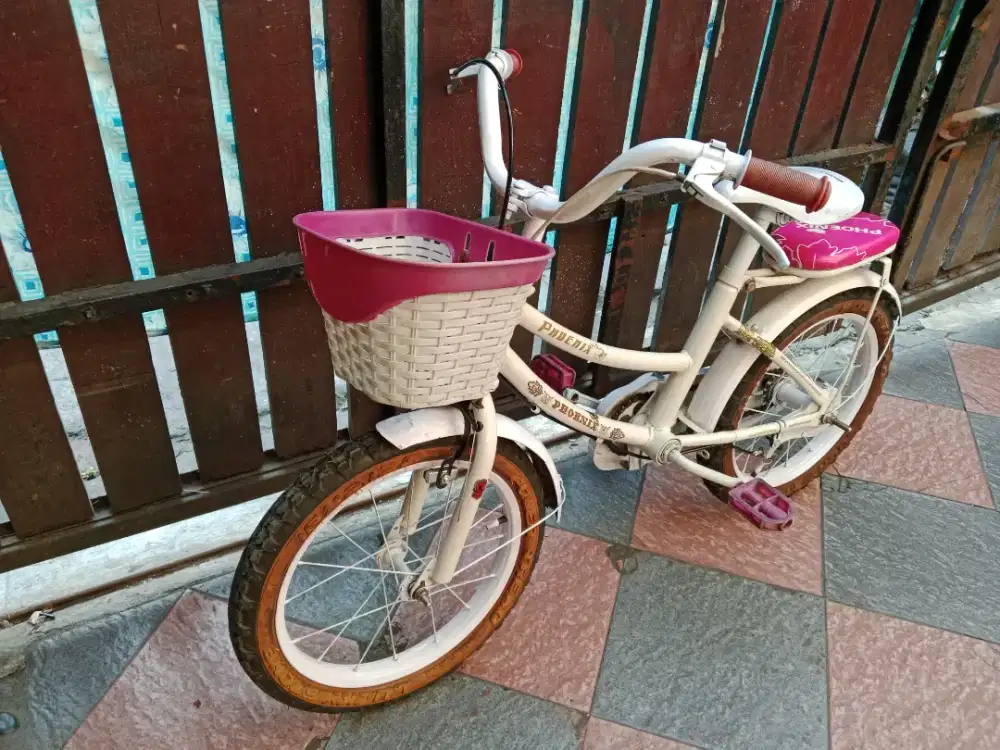 Sepeda anak warna putih