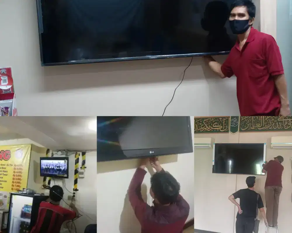 Braket +pasang atau jasa pasang terima rapih breket bracket led tv