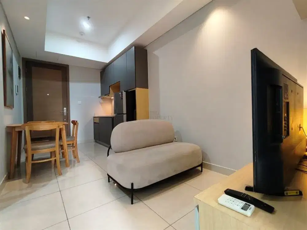 Disewakan 2BR Taman Anggrek Residences Furnished 50m², Jalan Kaki ke Hublife Mall TA & Central Park, Jakarta Barat