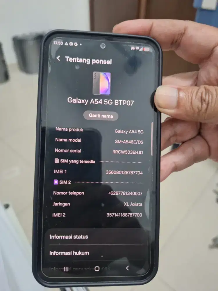 Di jual cepat Dus dan bukunya Samsung A 54 /2568