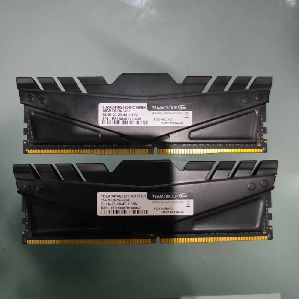 RAM Team T-Force DDR4 32GB Kit (2x16GB) 3200MHz Garansi Lifetime