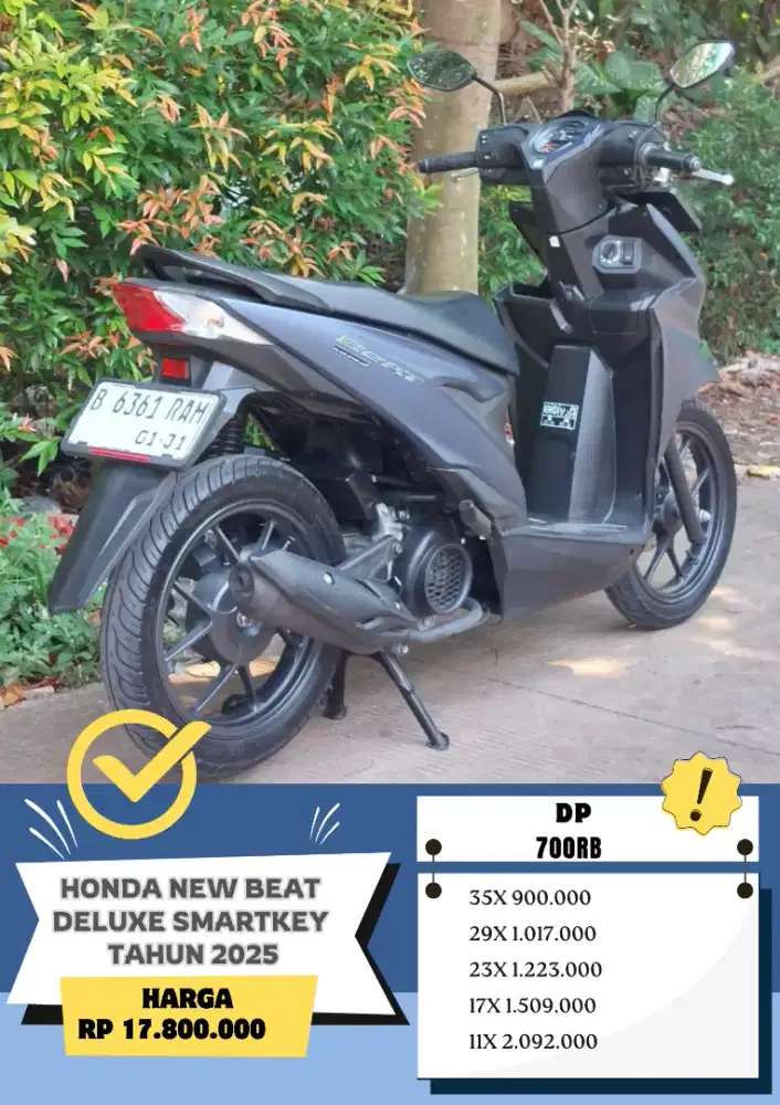 KM 3RB! HONDA NEW BEAT DELUXE SMARTKEY TAHUN 2025