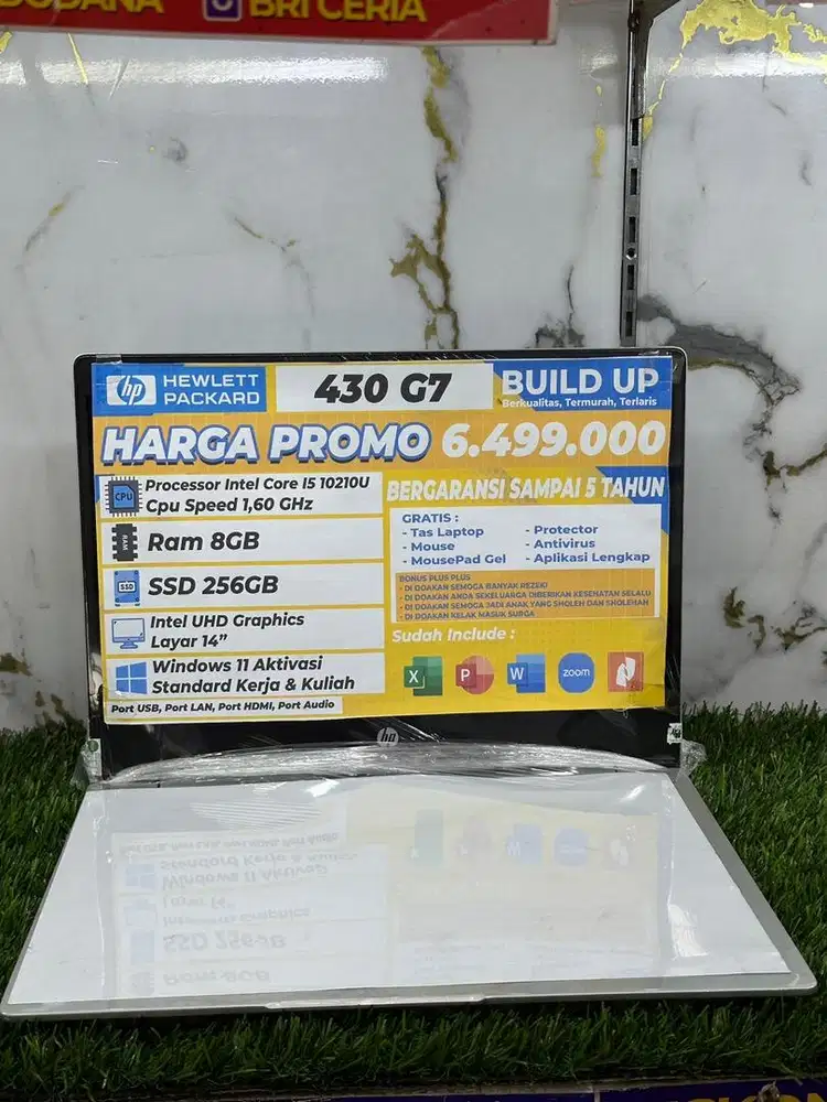 Laptop hp 430 G7 ram 8/256gb harga tertera cicilan perbulan