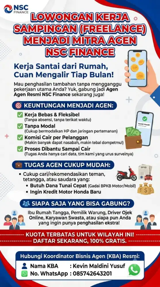 Dibutuhkan Agen Freelance