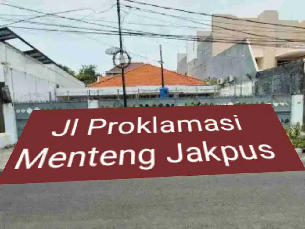 Rumah Tua Lt 645m² Menteng Jakarta pusat