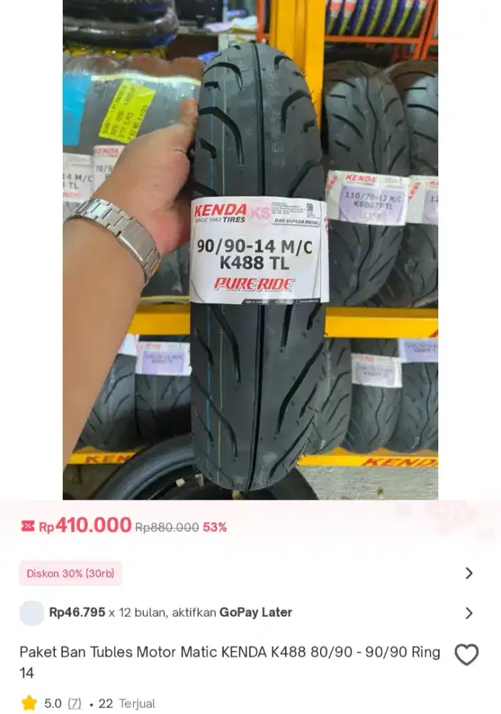 Ban Kenda Copotan Alva N3 NG (motor baru ganti ban)