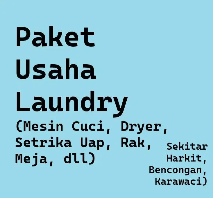 FULLSET ALAT LAUNDRY - harapan kita tangerang