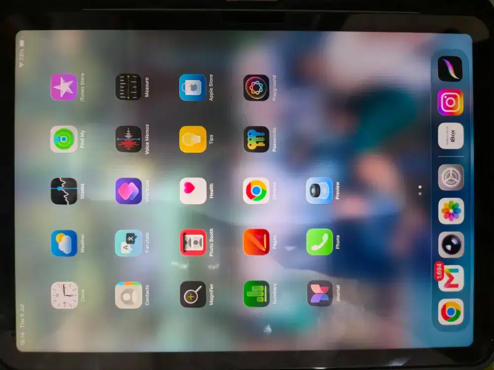 iPad Air M2 128GB WiFi Only + Box + Charger Ori - white spot + BH 89%