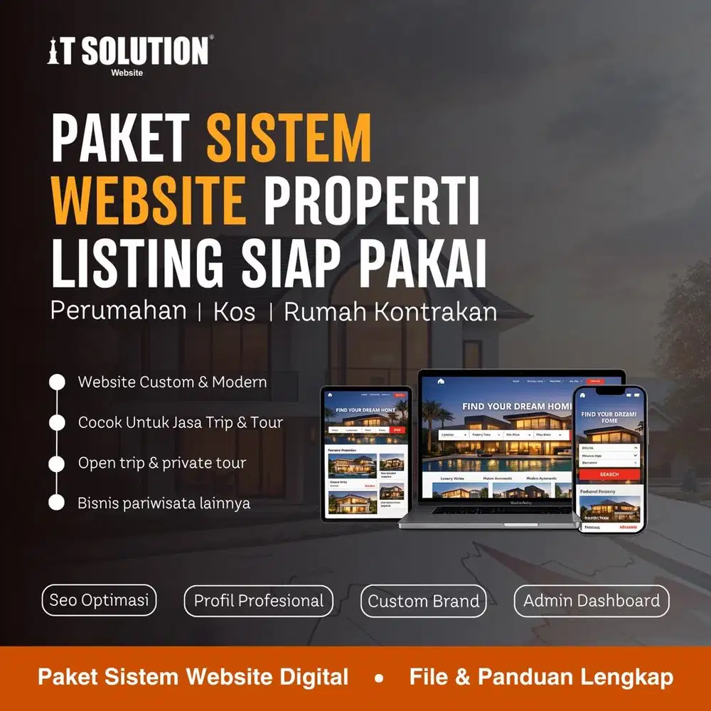 Paket Sistem Website Properti Listing Siap Pakai di Bogor