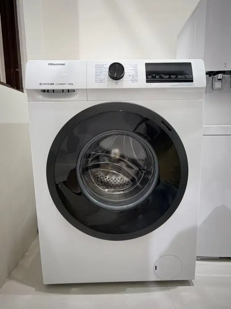 Mesin cuci hisense 8,5 kg inverter steam