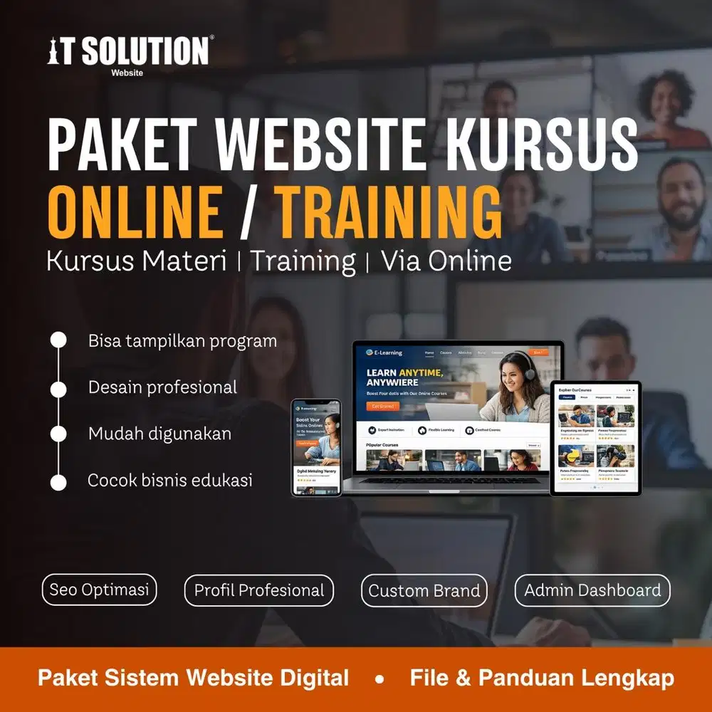 Paket Website Kursus Online dan Training di Bogor