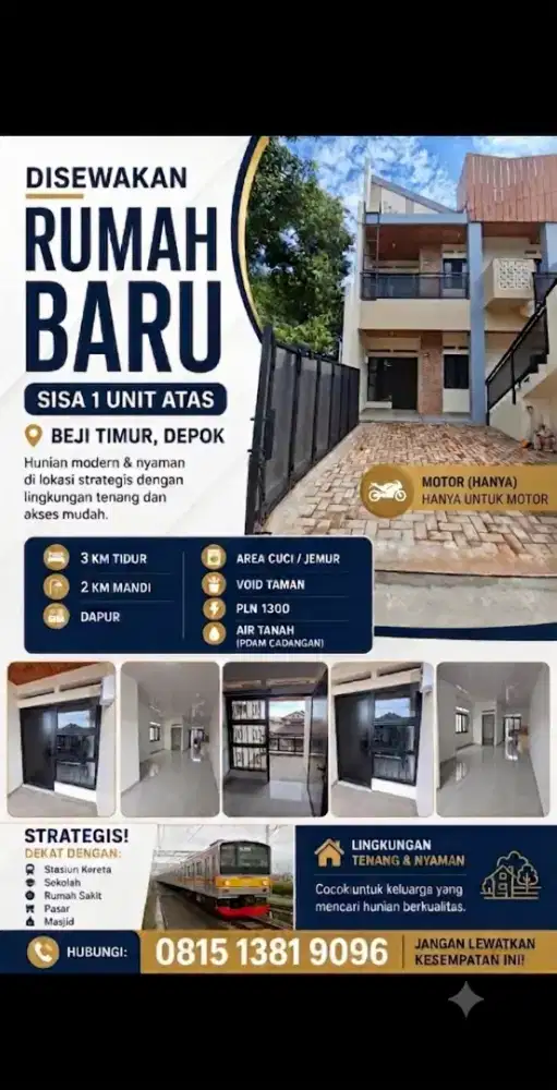 Rumah Baru Disewakan