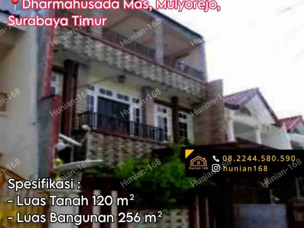 Rumah Perumahan Dharmahusada Mas Indah Barat Utara Mulyosari Mulyorejo Central Park Sutorejo Indah Prima Utara Surabaya Timur