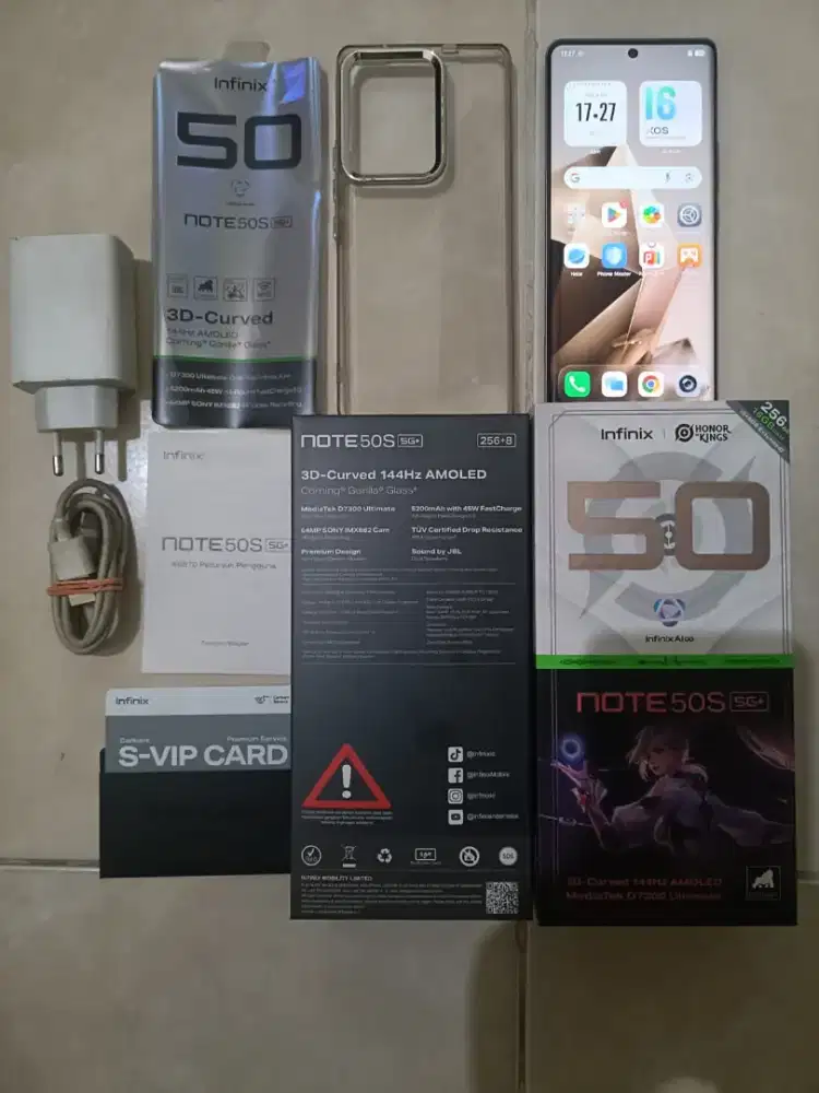 Infinix note 50s 5G 8/256 seperti baru