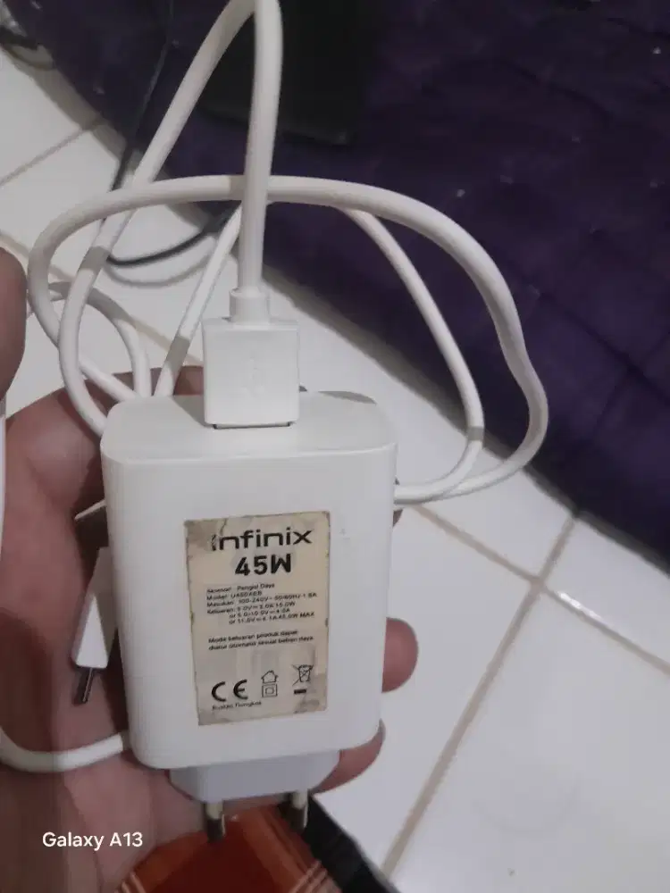 Charger infinix 45wat original fast charging bgus mulus