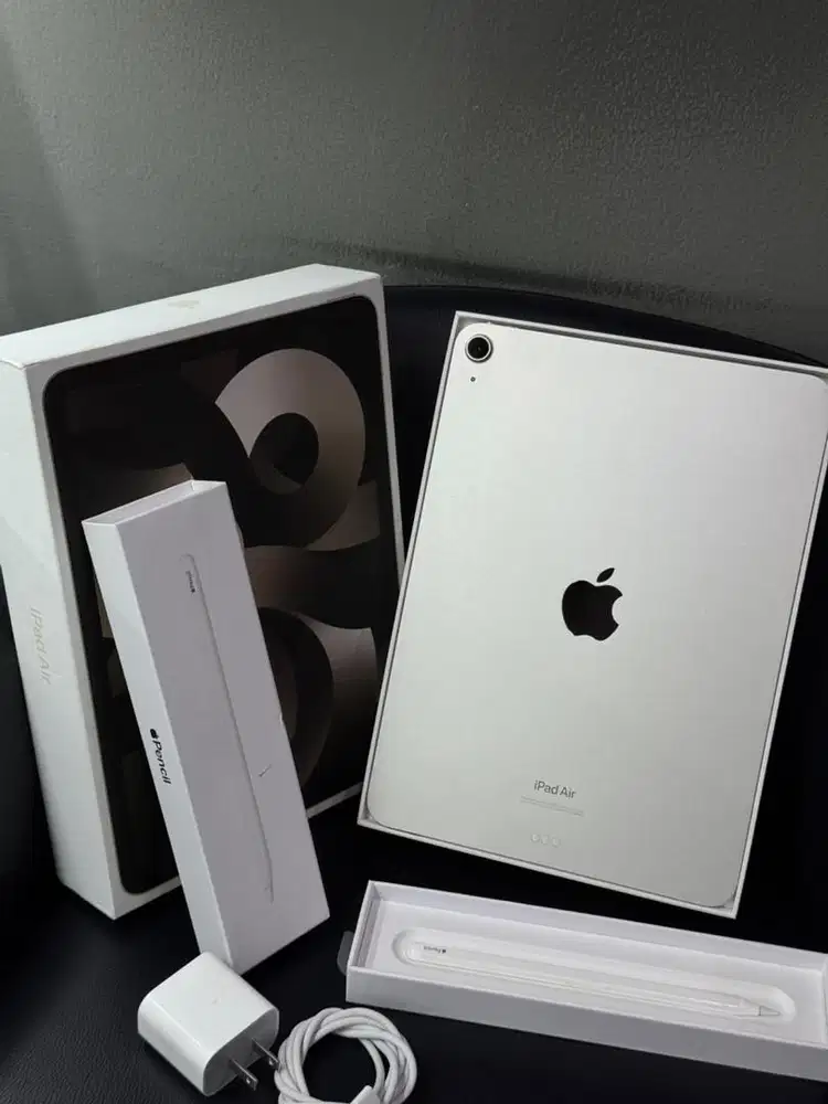 ipad air gen 5 64gb inter bh 98% original + apple pencil gen 2