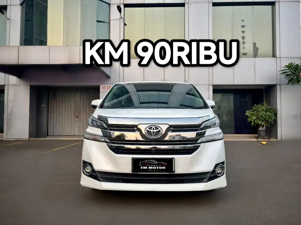 Toyota Vellfire G ATPM 2015 AT 2.5, Km 90Ribu, Pajak Panjang (Alphard)