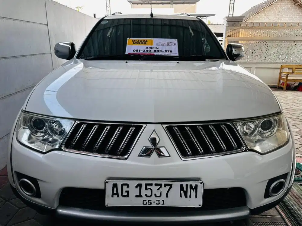 Pajero sport 2012 putih manual disel solar bio fajero mitsubishi