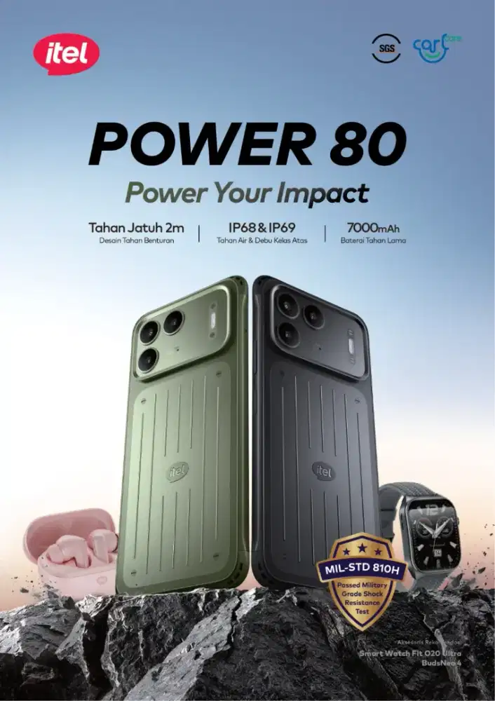 New Itel Power 80 12/128gb