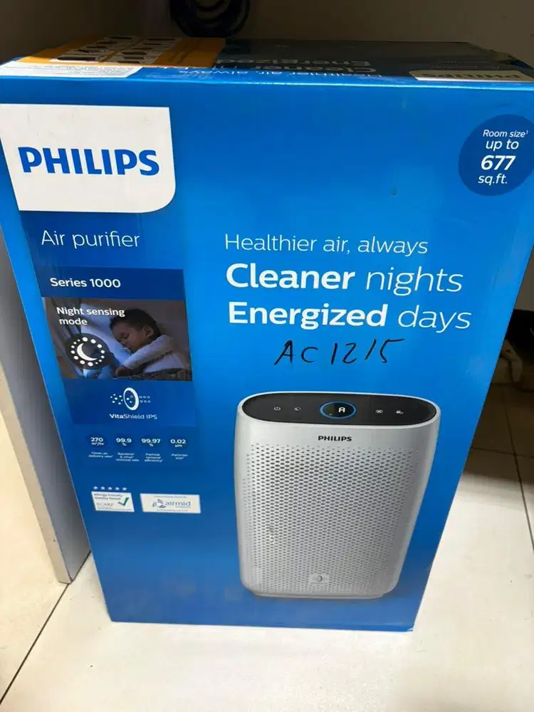 PHILIPS AIR PURIFIER SERIES 1000 AC1215 50W 63m