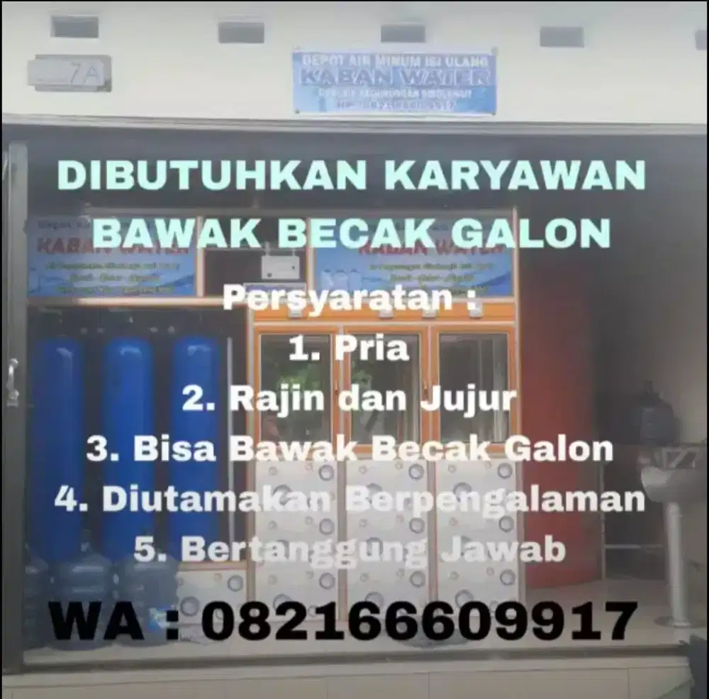 LOKER BAWA BECAK GALON
